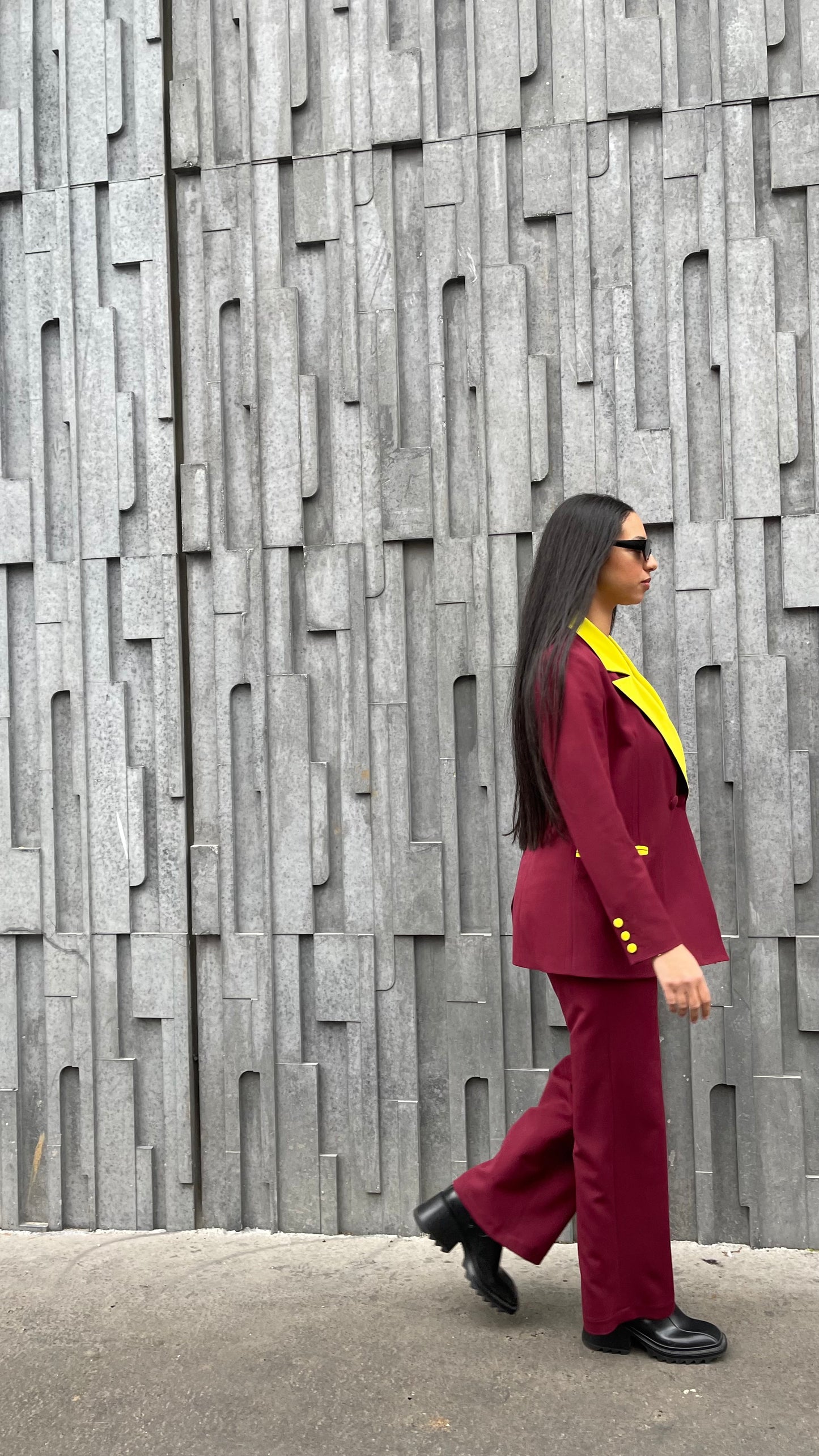 Blazer Le Golfique Burgundy/Green