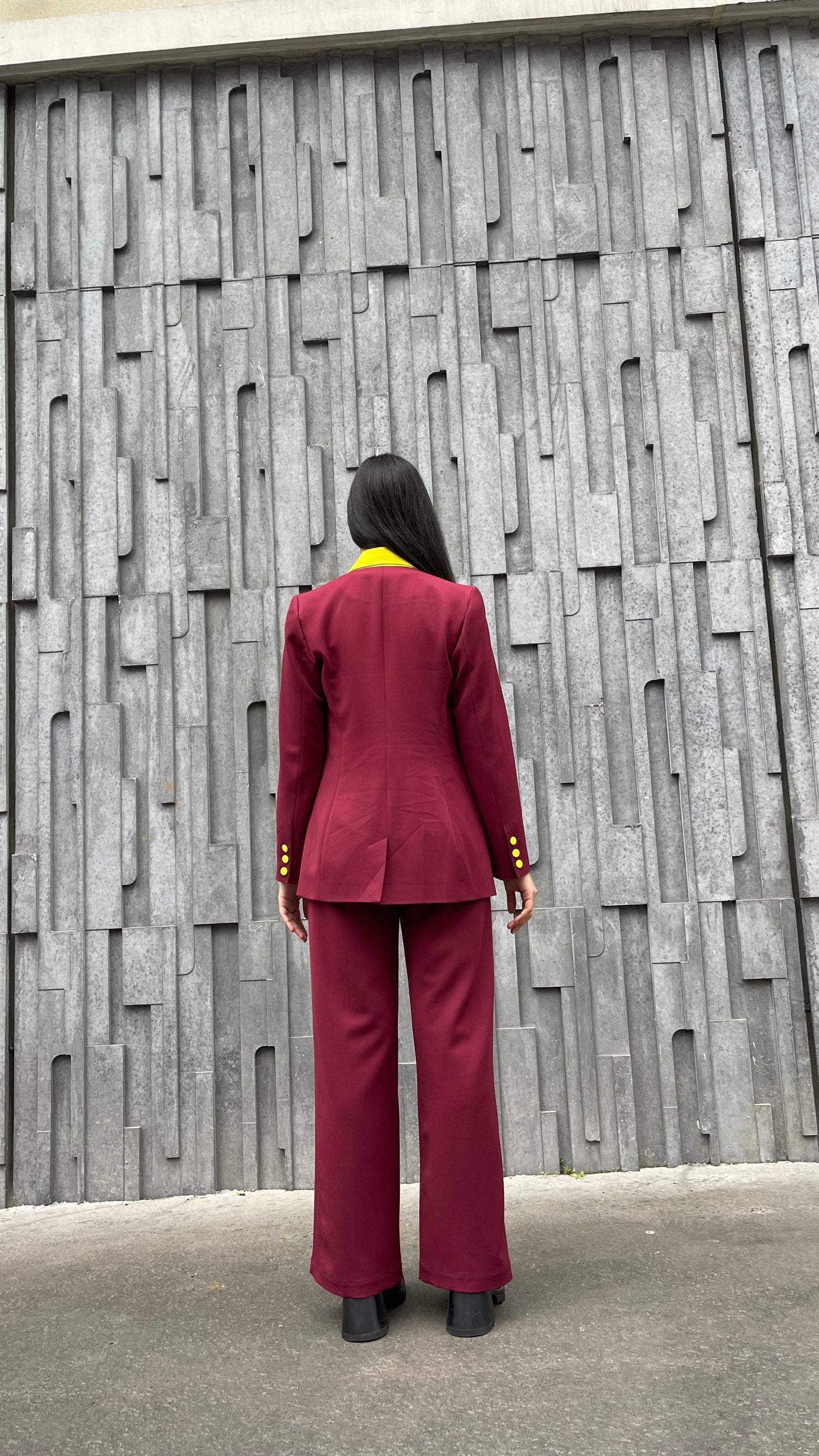Blazer Le Golfique Burgundy/Green