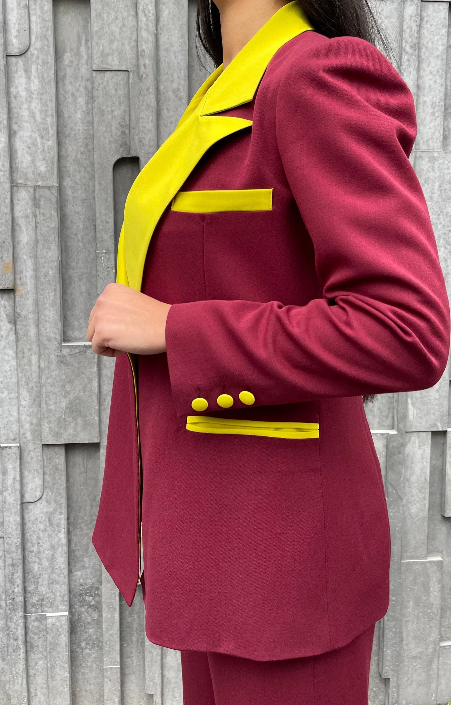 Blazer Le Golfique Burgundy/Green